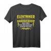 Herren Elektriker Meister T-Shirt mit Elektrizitäts-Design  Lustiges Geschenk für Elektroniker, Handwerker und Hobby-Bastler