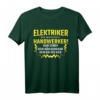 Herren Elektriker Meister T-Shirt mit Elektrizitäts-Design  Lustiges Geschenk für Elektroniker, Handwerker und Hobby-Bastler