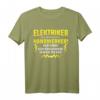 Herren Elektriker Meister T-Shirt mit Elektrizitäts-Design  Lustiges Geschenk für Elektroniker, Handwerker und Hobby-Bastler