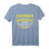 Herren Elektriker Meister T-Shirt mit Elektrizitäts-Design  Lustiges Geschenk für Elektroniker, Handwerker und Hobby-Bastler