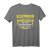 Herren Elektriker Meister T-Shirt mit Elektrizitäts-Design  Lustiges Geschenk für Elektroniker, Handwerker und Hobby-Bastler