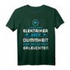 Elektromeister Ich bin zwar Elektriker T-Shirt - Elektriker Geschenk mit Spruch, Klassisch geschnitten, doppelt genähter Saum