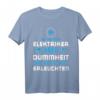 Elektromeister Ich bin zwar Elektriker T-Shirt - Elektriker Geschenk mit Spruch, Klassisch geschnitten, doppelt genähter Saum