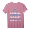 Elektromeister Ich bin zwar Elektriker T-Shirt - Elektriker Geschenk mit Spruch, Klassisch geschnitten, doppelt genähter Saum