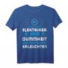 Elektromeister Ich bin zwar Elektriker T-Shirt - Elektriker Geschenk mit Spruch, Klassisch geschnitten, doppelt genähter Saum