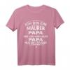 Maurer Papa Vater Spruch Reparieren Handwerk Elektriker T-Shirt - Lustiges Geschenk für Handwerker, Meister & Profis