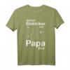 Elektriker Papa Geschenkidee Vatertag & Geburtstag T-Shirt mit lustigem Spruch  Für mutige Handwerker & Stromer