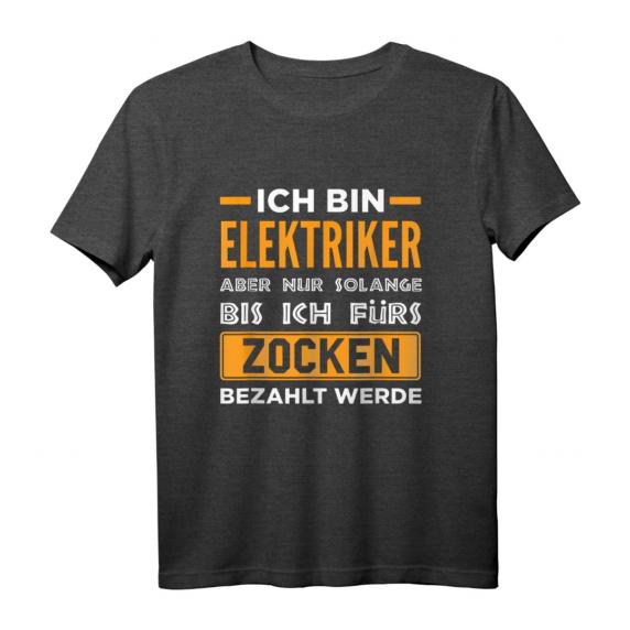 Elektriker Zocken Gamer Elektroinstallateur T-Shirt Lustiges Design für Damen & Herren, ideal für Elektriker und Gaming-Fans Elektriker Zocken Gamer Elektroinstallateur T-Shirt Lustiges Design für Damen & Herren, ideal für Elektriker und Gaming-Fans