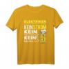 Elektriker T-Shirt mit Spruch - Wichtigster Mann am Bau, Perfekt für Elektroniker, Elektriker & Handwerker auf Baustelle & Betriebsfeier