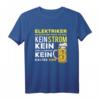 Elektriker T-Shirt mit Spruch - Wichtigster Mann am Bau, Perfekt für Elektroniker, Elektriker & Handwerker auf Baustelle & Betriebsfeier