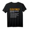 Lustiges Elektriker T-Shirt mit Spruch & Definition  Perfekt für Handwerker, Arbeit und Freizeit für Männer und Frauen