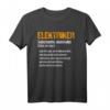 Lustiges Elektriker T-Shirt mit Spruch & Definition  Perfekt für Handwerker, Arbeit und Freizeit für Männer und Frauen