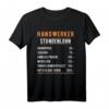 HapBunny Handwerker T-Shirt  Lustiges Werkzeug-Hemd für Elektriker, Maurer, Maler & Handwerksmeister mit Spruch