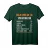HapBunny Handwerker T-Shirt  Lustiges Werkzeug-Hemd für Elektriker, Maurer, Maler & Handwerksmeister mit Spruch
