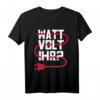 Elektroniker Meister WATT VOLT IHR Herren Lustiges Elektriker T-Shirt  Perfekt für Elektriker, Meister & Elektriker in Ausbildung mit Humor für Werkstatt & Feier