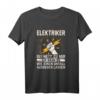 Lustiges Elektriker T-Shirt mit Spruch  Geschenkidee für Elektroniker, Elektriker, Handwerker, Chef & Kollegen zum Vatertag, Geburtstag & Weihnachten