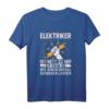 Lustiges Elektriker T-Shirt mit Spruch  Geschenkidee für Elektroniker, Elektriker, Handwerker, Chef & Kollegen zum Vatertag, Geburtstag & Weihnachten