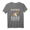 Lustiges Elektriker T-Shirt mit Spruch  Geschenkidee für Elektroniker, Elektriker, Handwerker, Chef & Kollegen zum Vatertag, Geburtstag & Weihnachten