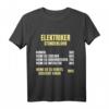 Elektriker - Stundenlohn T-Shirt  Witziges Geschenk für Azubi, Meister & Männer mit Humor