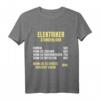 Elektriker - Stundenlohn T-Shirt  Witziges Geschenk für Azubi, Meister & Männer mit Humor