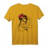 Weibliches Elektriker T-Shirt mit Rosie Die Nietmaschine - Lustiges Pin-Up Mädchen Design für Elektrikerinnen