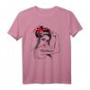 Weibliches Elektriker T-Shirt mit Rosie Die Nietmaschine - Lustiges Pin-Up Mädchen Design für Elektrikerinnen