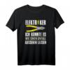 Elektriker Ich Könnte Es Wie Einen Unfall Aussehen Lassen T-Shirt  Lustiges Geschenk für Elektriker, Elektroniker & Stromprofis zu Geburtstag & Weihnachten