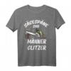 Sägespäne sind Männer Glitzer T-Shirt  Lustiges Holzhandwerker Shirt für Schreiner, Forstwirte & Holzarbeiter