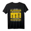 Elektriker T-Shirt - Lustiges Geschenk für Installateure, Maurer und Schreiner mit dem Spruch 'Ich Bin Elektriker Und Kein Magier'