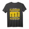 Elektriker T-Shirt - Lustiges Geschenk für Installateure, Maurer und Schreiner mit dem Spruch 'Ich Bin Elektriker Und Kein Magier'