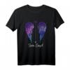 HapBunny Her Guardian Angel Wings T-Shirt  Humorvolles Paar- und Geschenkshirt für Ehemänner, Ehefrauen und Freunde