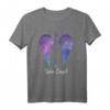 HapBunny Her Guardian Angel Wings T-Shirt  Humorvolles Paar- und Geschenkshirt für Ehemänner, Ehefrauen und Freunde