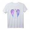 HapBunny Her Guardian Angel Wings T-Shirt  Humorvolles Paar- und Geschenkshirt für Ehemänner, Ehefrauen und Freunde