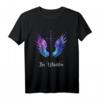 HapBunny Her Guardian Angel Wings T-Shirt  Humorvolles Paarshirt für Ehemann, Ehefrau und Freunde, Perfekt als Geschenk zum runden Geburtstag