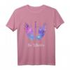 HapBunny Her Guardian Angel Wings T-Shirt  Humorvolles Paarshirt für Ehemann, Ehefrau und Freunde, Perfekt als Geschenk zum runden Geburtstag