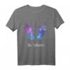 HapBunny Her Guardian Angel Wings T-Shirt  Humorvolles Paarshirt für Ehemann, Ehefrau und Freunde, Perfekt als Geschenk zum runden Geburtstag