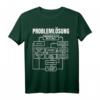 Männer Problemlösung - Halbarm, Prozessdiagramm, Schwarz - Lustiges Nerd T-Shirt für Ingenieure, Ärzte & Wissenschaftler