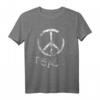 Friedenszeichen T-Shirt zum HapBunny  Symbolisches Geschenk für Jubilar und Friedensliebhaber