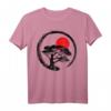 Buddhistische Zen T-Shirt mit Bonsai Baum und Kalligraphie - Japanisches Design für Kunst- und Kulturbegeisterte