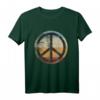 Retro Friedenszeichen Peace Zeichen T-Shirt - Vintage Look für 70er/80er Disco-Partys, Halloween & Geburtstagsgeschenke
