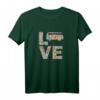 Bus Camping Liebe Blumen T-Shirt für Frauen und Mütter  Retro Design für Camping- und Naturfans