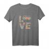Bus Camping Liebe Blumen T-Shirt für Frauen und Mütter  Retro Design für Camping- und Naturfans