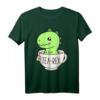 Cute T-Rex Dinosaur T-Shirt mit Teetasse - Lustiges Kawaii Dino Design für Dinosaurier- und Teeliebhaber, Witziges Geschenk