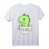 Cute T-Rex Dinosaur T-Shirt mit Teetasse - Lustiges Kawaii Dino Design für Dinosaurier- und Teeliebhaber, Witziges Geschenk