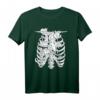 Rib Cage Katzen Pastel Goth Alt Clothes T-Shirt - Y2K Egirl Aesthetic, Grunge & Skeleton Skeleton Halloween Fashion