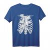 Rib Cage Katzen Pastel Goth Alt Clothes T-Shirt - Y2K Egirl Aesthetic, Grunge & Skeleton Skeleton Halloween Fashion