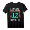 12. Geburtstag Jungen Gamer T-Shirt Level 12 - Perfektes Geschenk für Videospieler, Bau- und Entdeckerfans