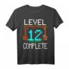 12. Geburtstag Jungen Gamer T-Shirt Level 12 - Perfektes Geschenk für Videospieler, Bau- und Entdeckerfans