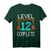 12. Geburtstag Jungen Gamer T-Shirt Level 12 - Perfektes Geschenk für Videospieler, Bau- und Entdeckerfans