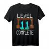 Level 11 Complete Gaming T-Shirt - Perfektes Geburtstagsgeschenk für 11-jährige Jungen, Gamer, Bergbauer und Abenteurer